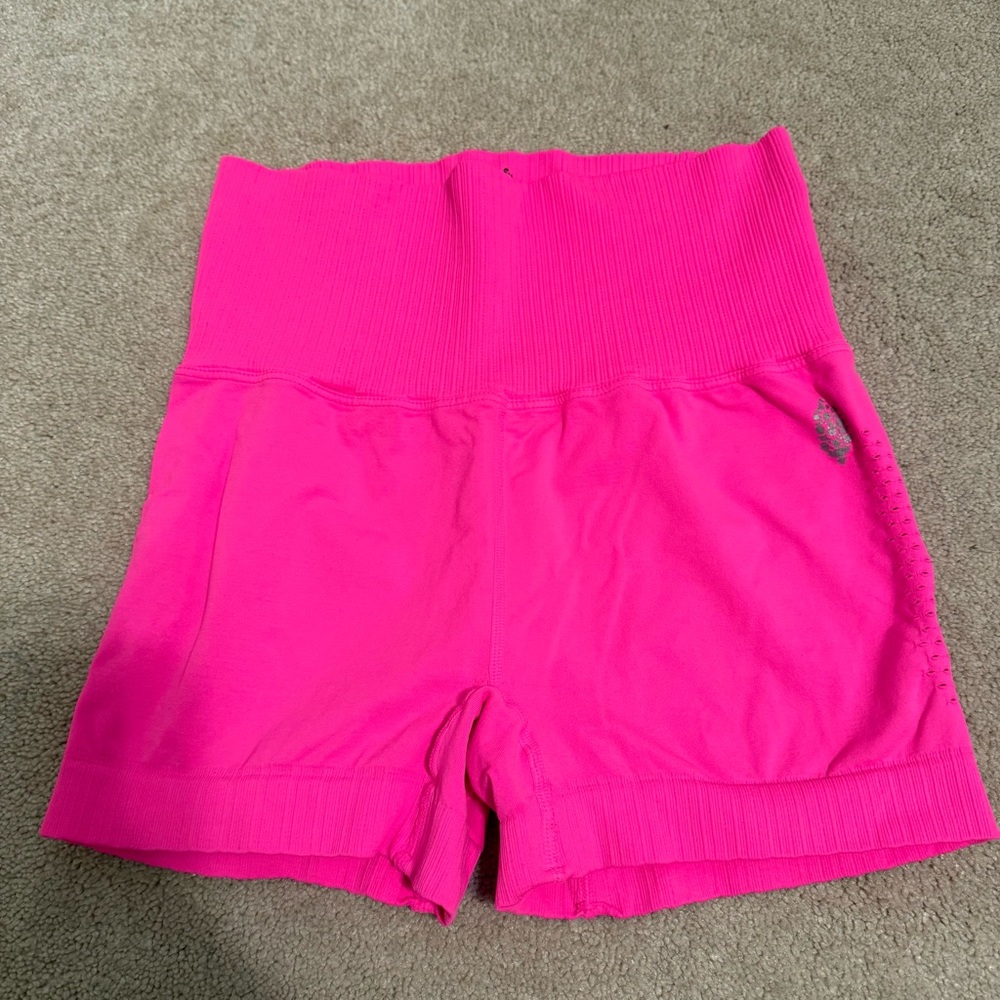 Women's Pink High-Waisted Shorts